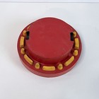 Vintage Wooden Industrial Foundry Mold Pattern-original Paint-red  Yellow  Black