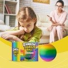 Rainbow Squeeze Stress Ball  Soft Tpr Slow Rebound Fidget Toy For Anxiety Relief