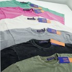 Washed Heavyweight 225gsm Oversized Boxy T-shirt Black  Grey  Teal  Cream  Army