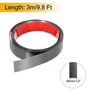 Stainless Steel Molding Trim Self Adhesive  Brushed Black  1 2 Inchx9 8 Feet