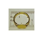 10 Gold Plated Adjustable Ring Blanks 10mm Pad   Glue On Beads Buttons Cabs