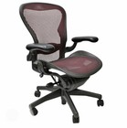 Herman Miller Aeron Mesh Desk Chair Medium Size B Fully Adjustable Lumbar Red Me