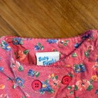 Vintage Oshkosh Baby B gosh 6 9 Months Cotton Usa Floral Romper S s Bubble Ww28