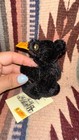 Steiff Historic Miniature Teddy Bear Black Mohair 1985     Button In Ear     With Ta