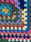 New Handmade Crocheted Afghan Throw Granny Sq Many Colors   Approx 46    Square