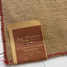 Vintage Joan Moshimer Holy Family 18  Round Hooked Rug Pattern Burlap Christmas