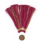 Maroon 9cm Silk Tassels 5 Pack Red