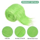 Faux Fur Fabric Precut Strips  59x4 Inch For Diy Crafts Christmas  green 