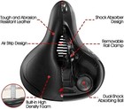 Extra Wide Big Bum Bike Bicycle Saddle Seat Gel Cushion Sporty Soft Comfort Pad