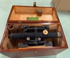 Vintage 1948 K e Transit  box And Tripod  Optics Work Great  Tripod W orig Strap