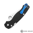 Blue Titanium Deep Carry Pocket Clip For Spyderco Paramilitary 2 Police Knife