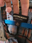 Johnston   Murphy Men s Long Sleeve Button-up Shirt Flannel Plaid Size Xl Euc
