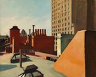Edward Hopper City Roofs Painting Vintage Art Print Antique Painting