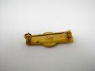 Vintage Collectible Pin  5 Number Five Gold Tone Blue Circle