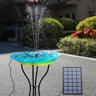 Solar Power Fountain Submersible Floating Water Pump Bird Bath Pond Garden Diy Z