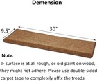 Carpet Stair Treads     Non-slip Bullnose Set Of 14  10 In  30 In   Brown 