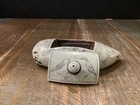 Faux Scrimshaw Whale Tooth 5  Trinket Stash Snuff Box Engraved Birds