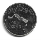 World Coins - Turks And Caicos 1 Crown 1976 Coin Km  5 Proof