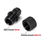 Female M8x0 75 Male 1 2x28 Adapter For S w M p 22 Walther P22 With Cover