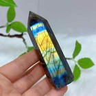 Natural Labradorite Tower Point Healing Crystal Labradorite Obelisk Wand Gifts
