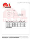 8 Phillips Flat Head Wood Deck Screws Zinc Clear 1 2 - 4   pick Length   Qty 