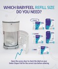 Babyfeel Refills For Dekor Plus Diaper Pails  8 Pack  Exclusive 30  Extra Thi   