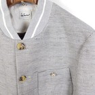 Luis Trenker Janker Men s Size 56 Beige Gray Blue Linen Cotton Jacket Coat