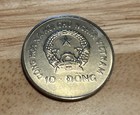 1988 Viet Nam 10 Dong Coin  Km  37 Uncirculated   Dragonship