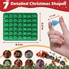 Hknmtt Christmas Silicone Molds  84-cavity Candy   Chocolate Mold  7 Holiday Sha