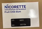 Nicorette Fruit Chill 4mg Gum - 160 Count  Exp  04 2027