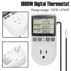 Temperature Controller Heating Cooling With Probe Digital Thermostat Outlet Plug