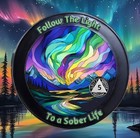     5 Year Sobriety Coin     Aa Alcoholics Anonymous Recovery Medallion Chip Token