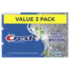 Crest Plus Baking Soda   Peroxide Teeth Whitening Toothpaste mint  5 7 Oz 3 Pack