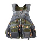 Fly Fishing Vest Pack For Men Adjustable Size Breathable Mutil-pocket Vest
