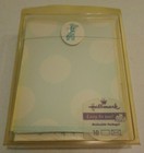 Vintage Hallmark Blue Baby Printable Announcements Set 10 Nos