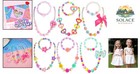 Acrylic Girls Jewelry Set  6 Colorful Necklaces   Bracelets - Gift Ready