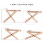 Punk Wooden Guitar  Oud  Foot Rest Stool Pedal 4-level Adjustable Height Beech