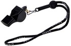 Fox 40 Classic Official Whistle With Break Away Lanyard Pack Of 3  Black 