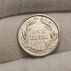 1908 P Silver Barber Dime Au Coin 10c Us Type Coin Almost Uncirculated B-8dbx