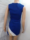 Vtg Varsity Cheerleading Cheerleader Uniform Seas Blue White Good Sz 32 1  6-14