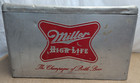 Vintage Miller High Life Cronstroms Beer Ice Chest Metal Aluminum Cooler
