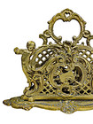 Vintage Brass Cherub Double-sided Letter Holder     Ornate Victorian