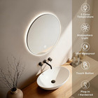 Led Bathroom Vanity Mirror Wall Mounted Dimmable 3 Color Light Ip54