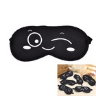 Black Sleep Eye Mask Soft Blindfold Travel Sleeping Shade Cover Unisex