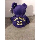 Mark Mcgwire  25 Salvino s Bamm Beano s Plush Purple Bear 1998