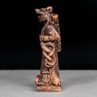 Skadi Figurine - Norse Goddess Statue - Viking Home Altar Decor - Wood Finish