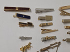Vintage Tie Clips Bars Lot Of 32 Swank Anson Gold Silver Tone Mid Century