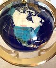 35  Blue Gems Lapis Jade Coral Turquoise World Globe