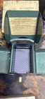 Vtg Ely Culbertson Card Shuffler Uses 2 25 x3 5  Cards Enamel Green W box Euc