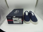 Chaps Men s Memory Foam Casual Canvas Lace-up Sneakers Shoes Navy Blue